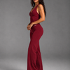 Aura Flow One Piece — Burgundy