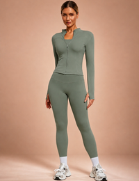 Ensemble Veste Zippée & Legging AURA FIT