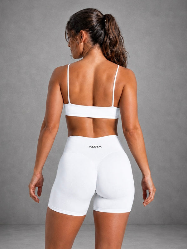 Aura Flow Sports Bra — Ivory