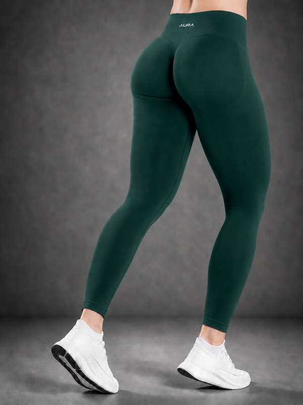 Aura Sculpt Leggings — Forest