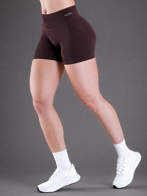 Aura Flow Short — Mocha