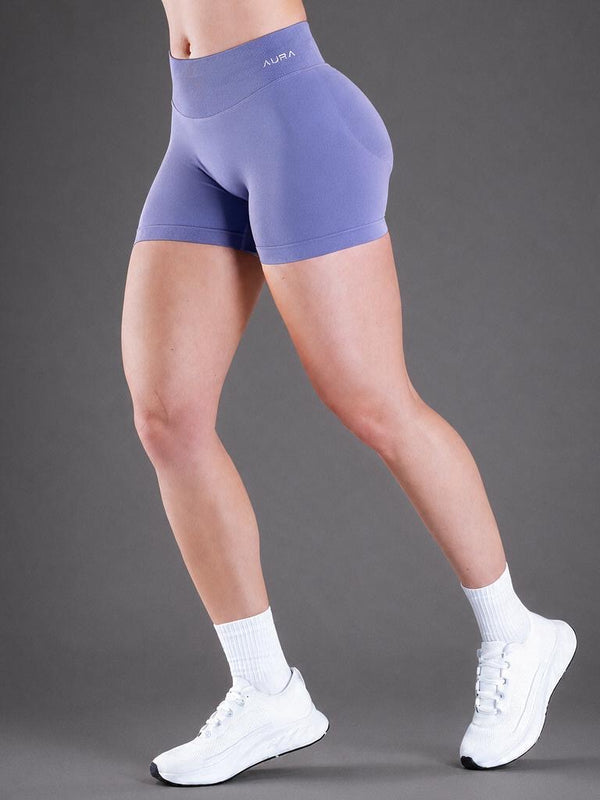 Aura Flow Short — Lavender Mist
